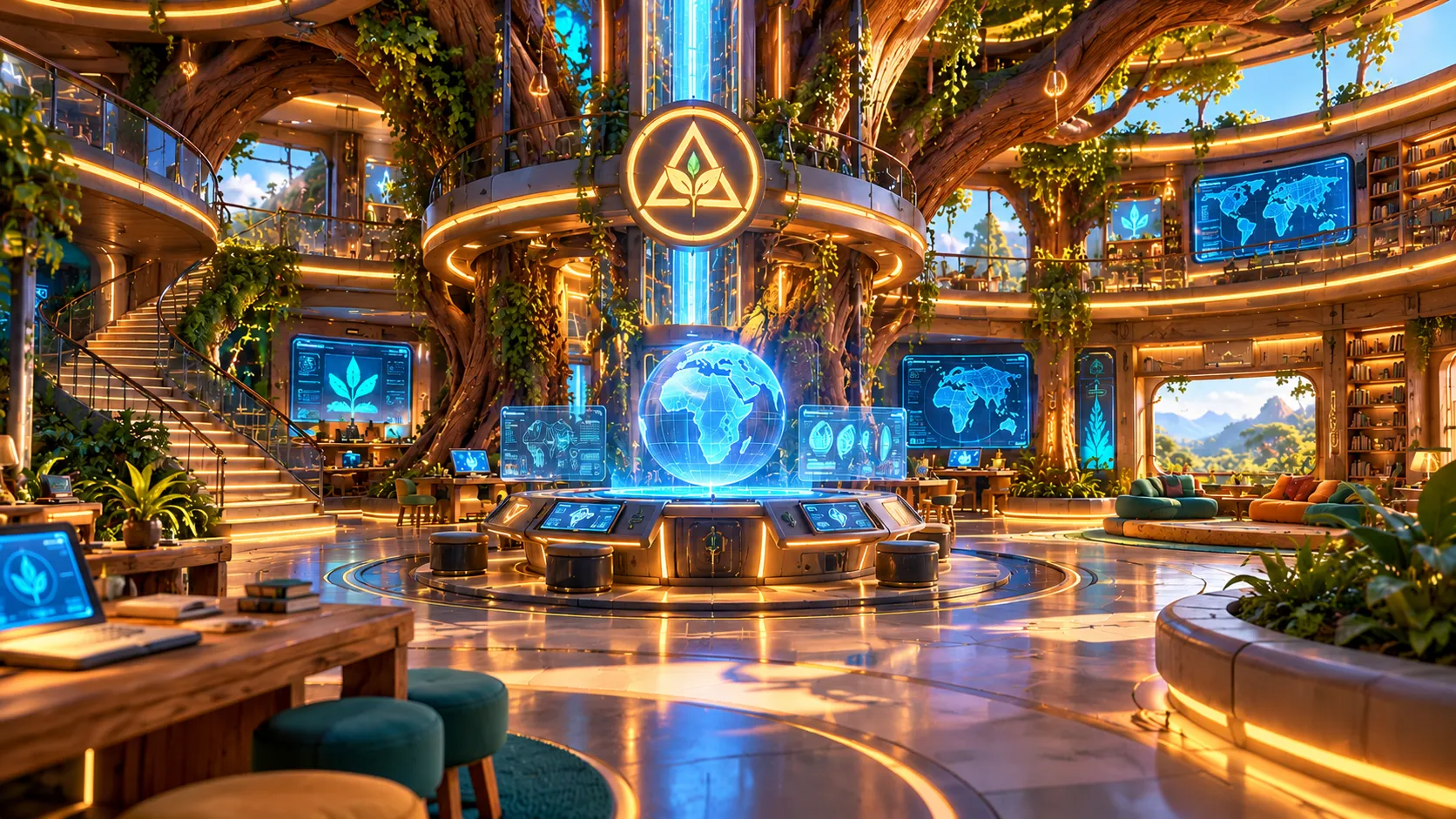 Inside the Great Mivuli Tree headquarters